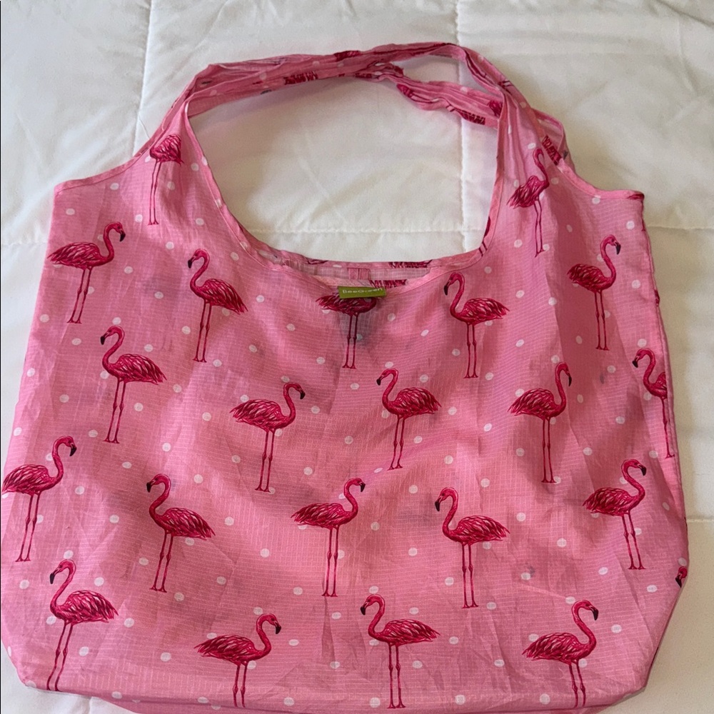 Pink Flamingo BEEGREEN Tote Bag